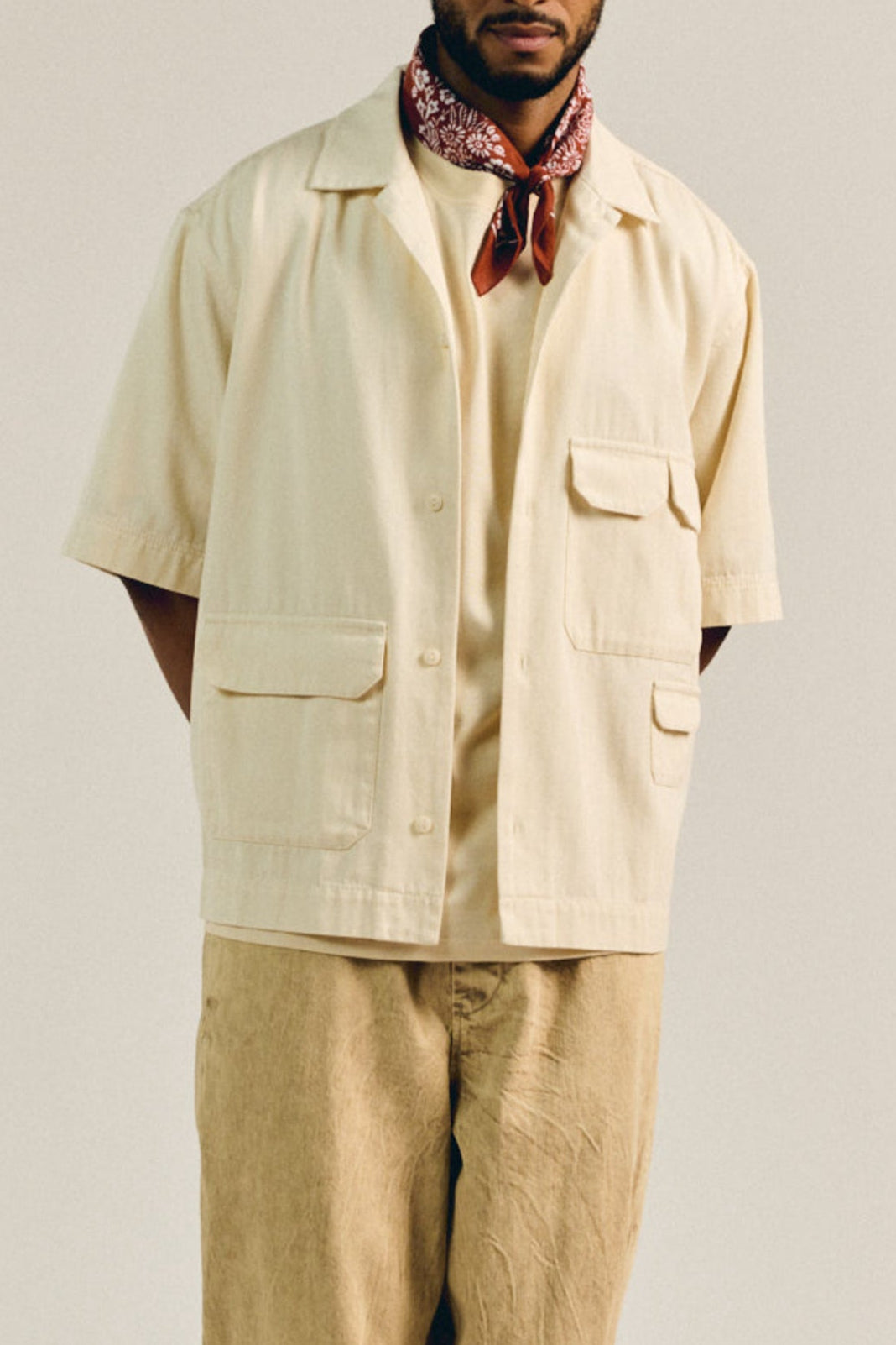 CHEMISE TAHAR CHALK